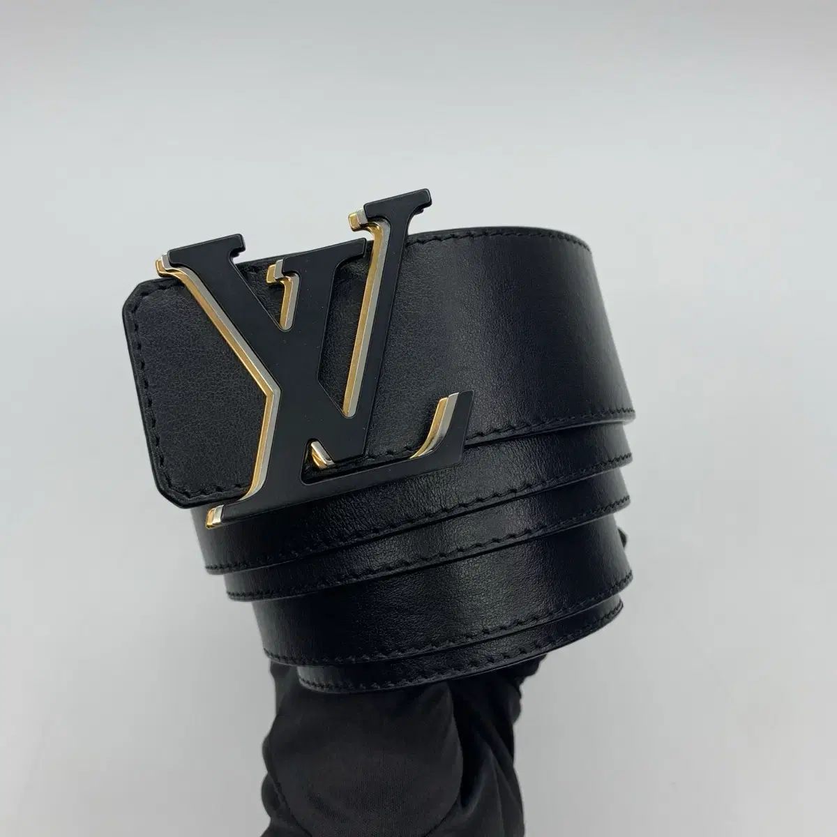 267001902 Louis Vuitton ルイヴィトン LV オプティック 40mm リバーシブル ベルト ブラック