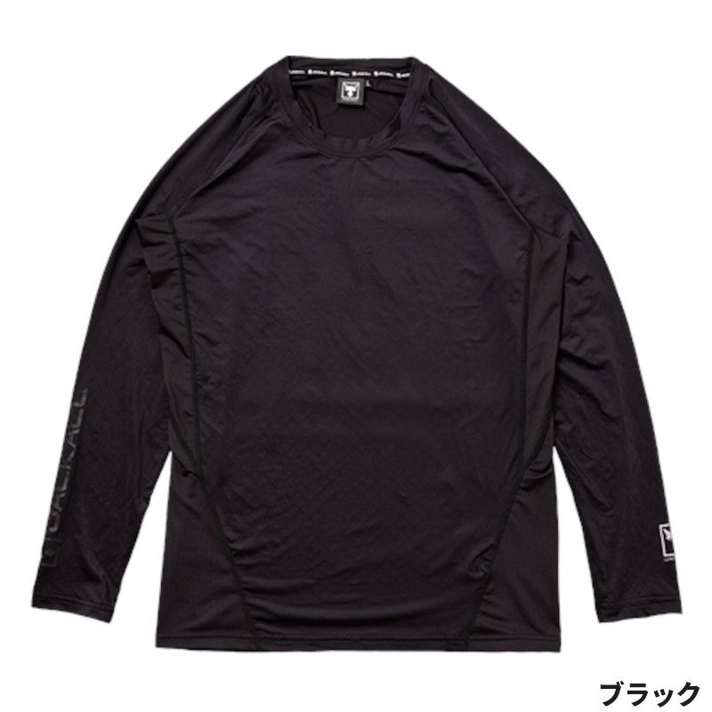 【現品限り】 ジャッカル ウェア FTクールインナーシャツ M ブラック