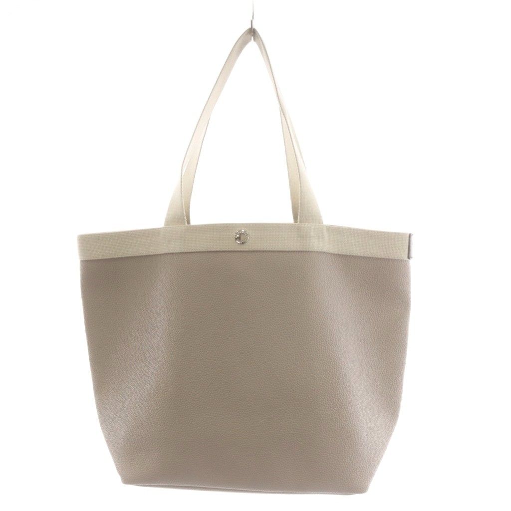 エルベシャプリエ Herve Chapelier トートバッグ ハンドバッグ ショルダーバッグ コーテッドキャンバス グレー 708GP /AN11 ▲H