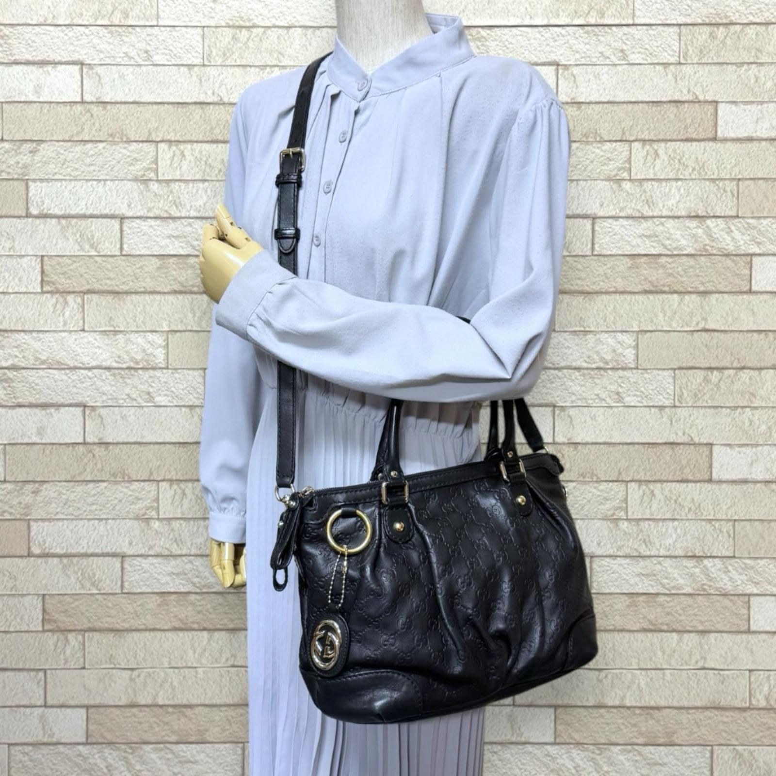 グッチ スーキー グッチシマ ショルダーバッグ シマレザー 247902