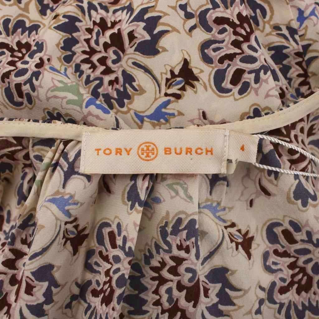 トリーバーチ TORY BURCH シャツ ブラウス シルク 4 マルチカラー 