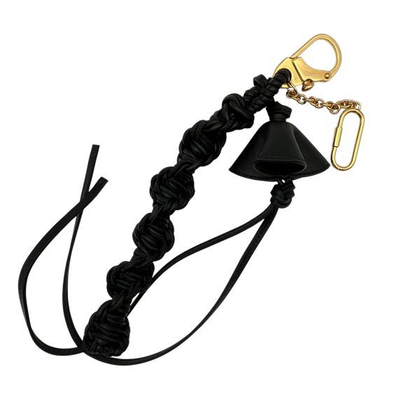 ○ セリーヌ CELINE ブレイデッドレザー バッグチャーム キーリング
