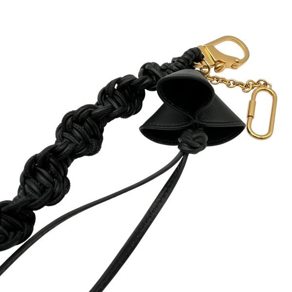 ○ セリーヌ CELINE ブレイデッドレザー バッグチャーム キーリング