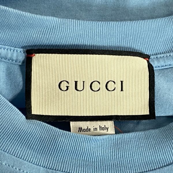 グッチ GUCCI Tシャツ 半袖 GGロゴ プリント 140 10 ブルー グッチ GUCCI Tシャツ 半袖 GGロゴ プリント 140 10 ブルー グッチ