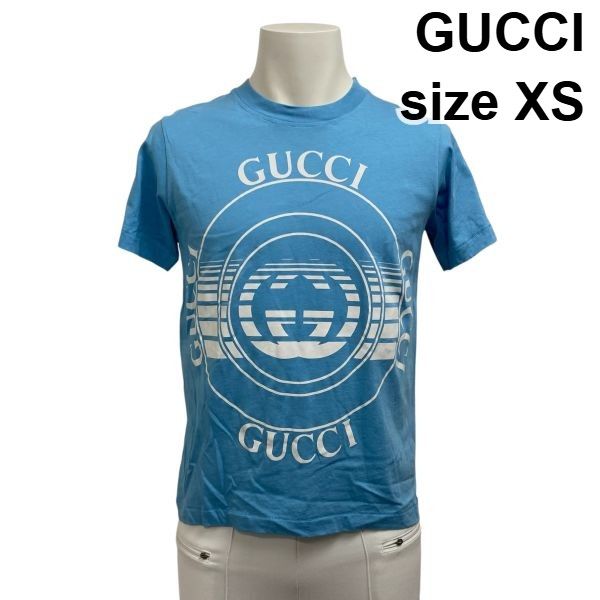 ○□ グッチ GUCCI ディスクプリント Tシャツ カットソー 半袖