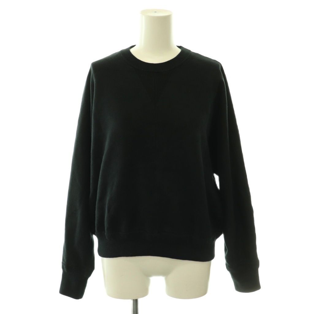 エブール ebure 24AW 裏毛編み ニット セーター 長袖 ブラック /HK ■OS