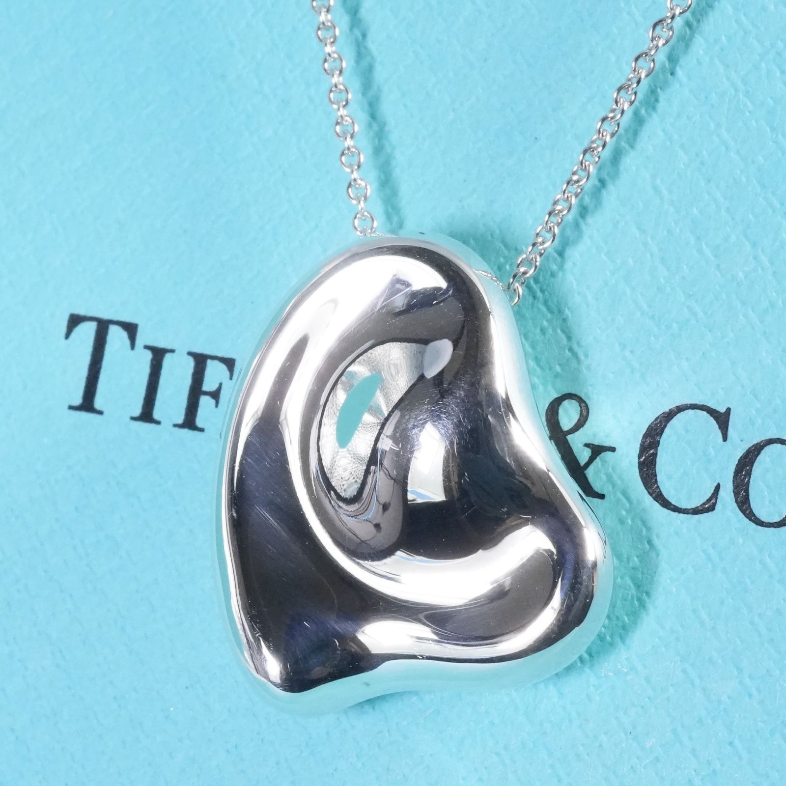 ネックレス Tiffany & Co. ラージフルハート ロングチェーン ネックレス