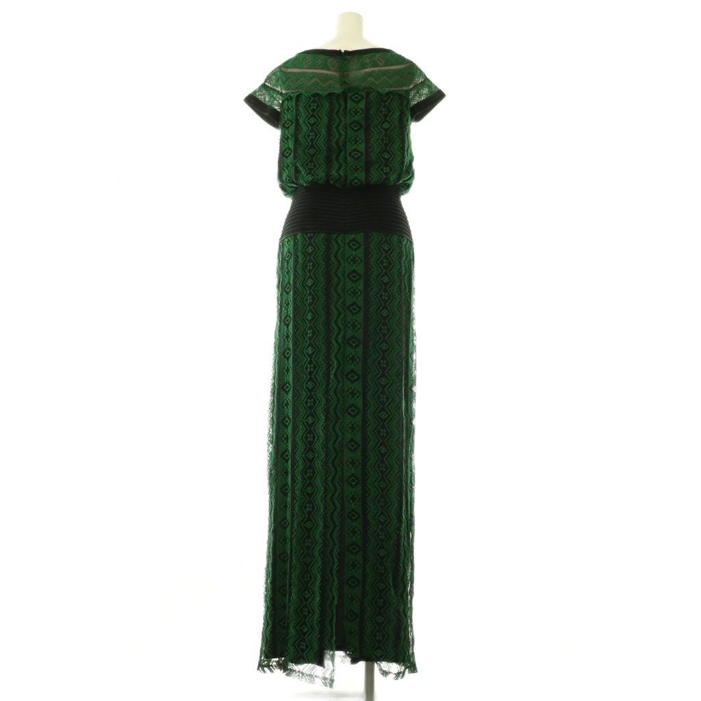 タダシショージ TADASHI SHOJI 刺繍 ワンピース チュール 0 ブラック