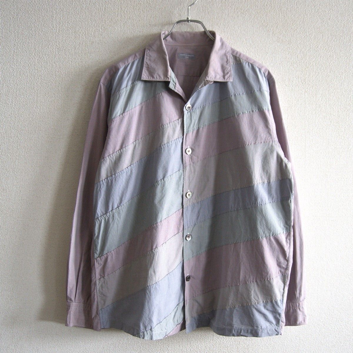 【AD2001/アーカイブ】COMME des GARCONS HOMME【00s オープンカラー パッチワーク シャツ】 コムデギャルソン オム 26050520