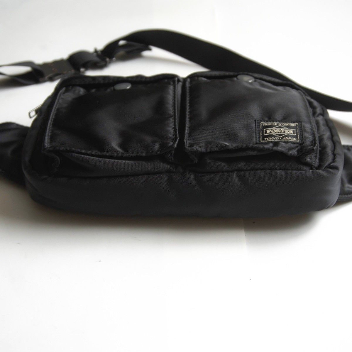 美品】PORTER 【タンカー ナイロン ウエストバッグ】ポーター ブラック