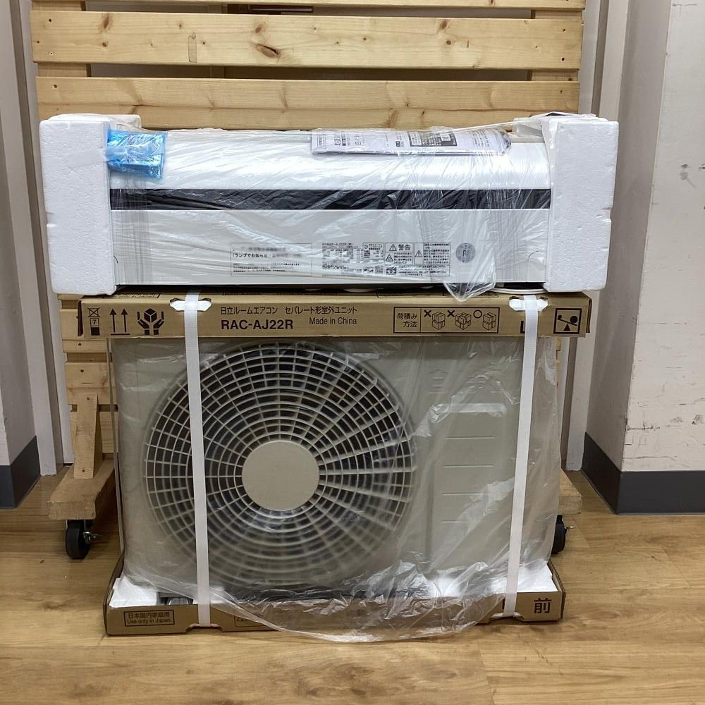 展示品 ※室内機に傷あり※】HITACHI/日立ルームエアコン RAS-AJ22R(W