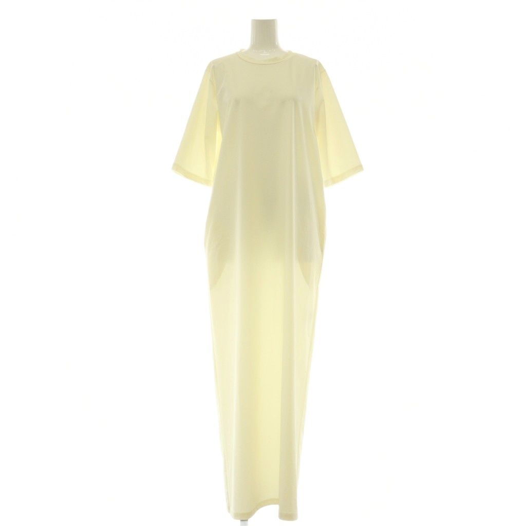 リムアーク rim.ark 24SS Cool tricot maxi dress ドレス ワンピース ロング 五分袖 38 ホワイト /HK ■OS