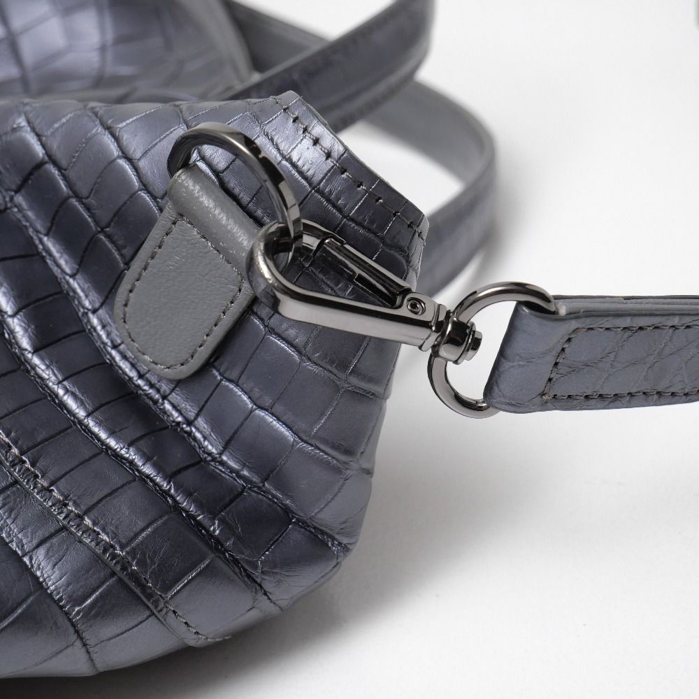 Pelley Lusso ペレリールッソ ハンドバッグ クロコ ワニ革 2WAY トート