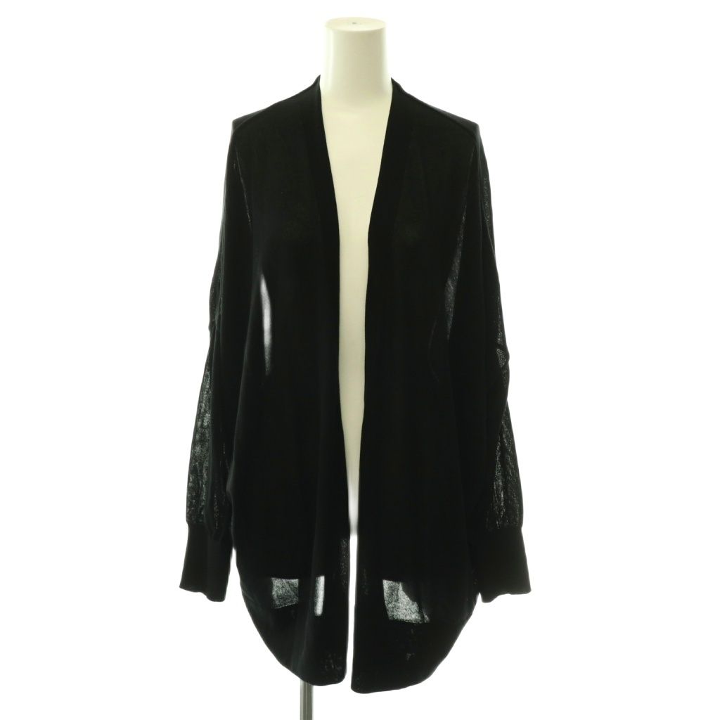 ミューズ ドゥーズィエム クラス MUSE de Deuxieme Classe 25SS shake code ショート カーディガン 長袖 ブラック /HK ■OS