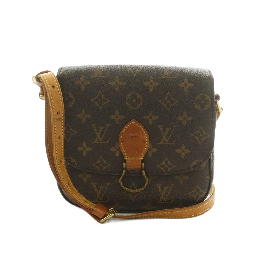 ルイヴィトン LOUIS VUITTON サンクルーMM ショルダーバッグ モノグラム柄 茶 M51243 /MI ■OS ■OH
