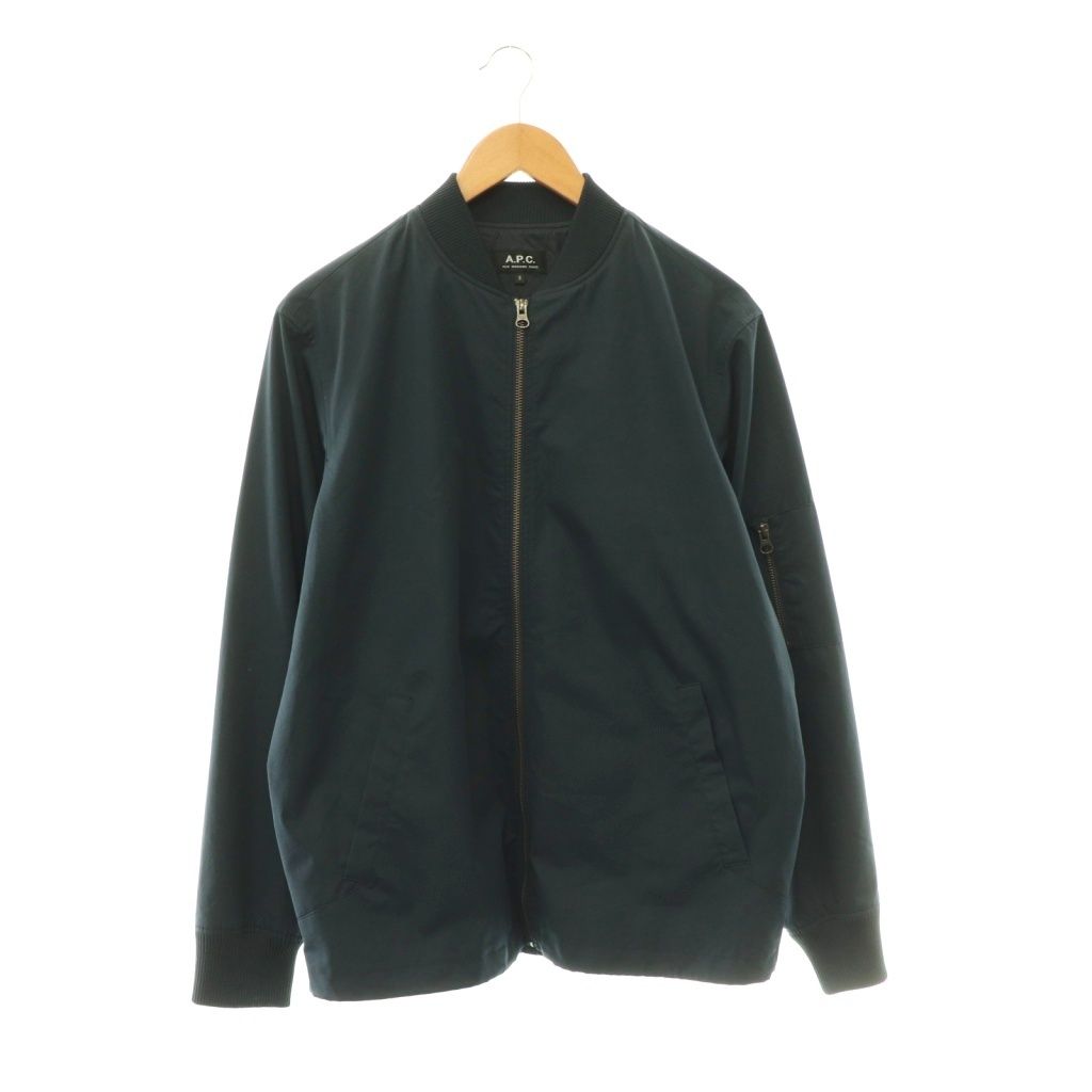 アーペーセー A.P.C. 近年モデル Greg ブルゾン ジャケット ジップアップ S ネイビー/CX ■OS