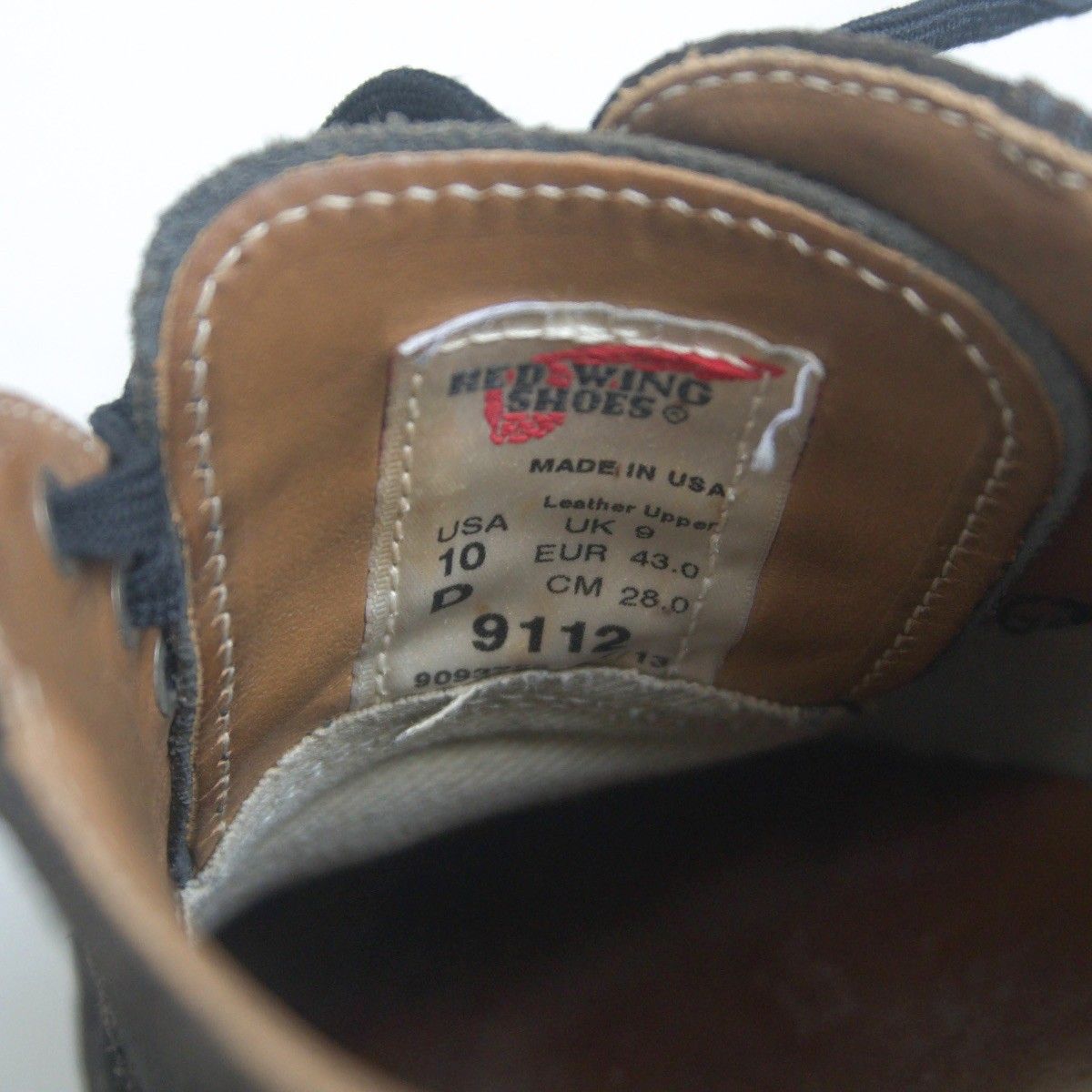 雰囲気抜群】REDWING【9112 Postman Oxford BLACK ABILENCE 】US10 D