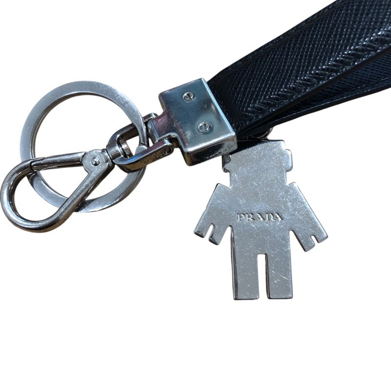 プラダ PRADA ロボットキーホルダー 2PP040 サフィアーノレザー/メタル