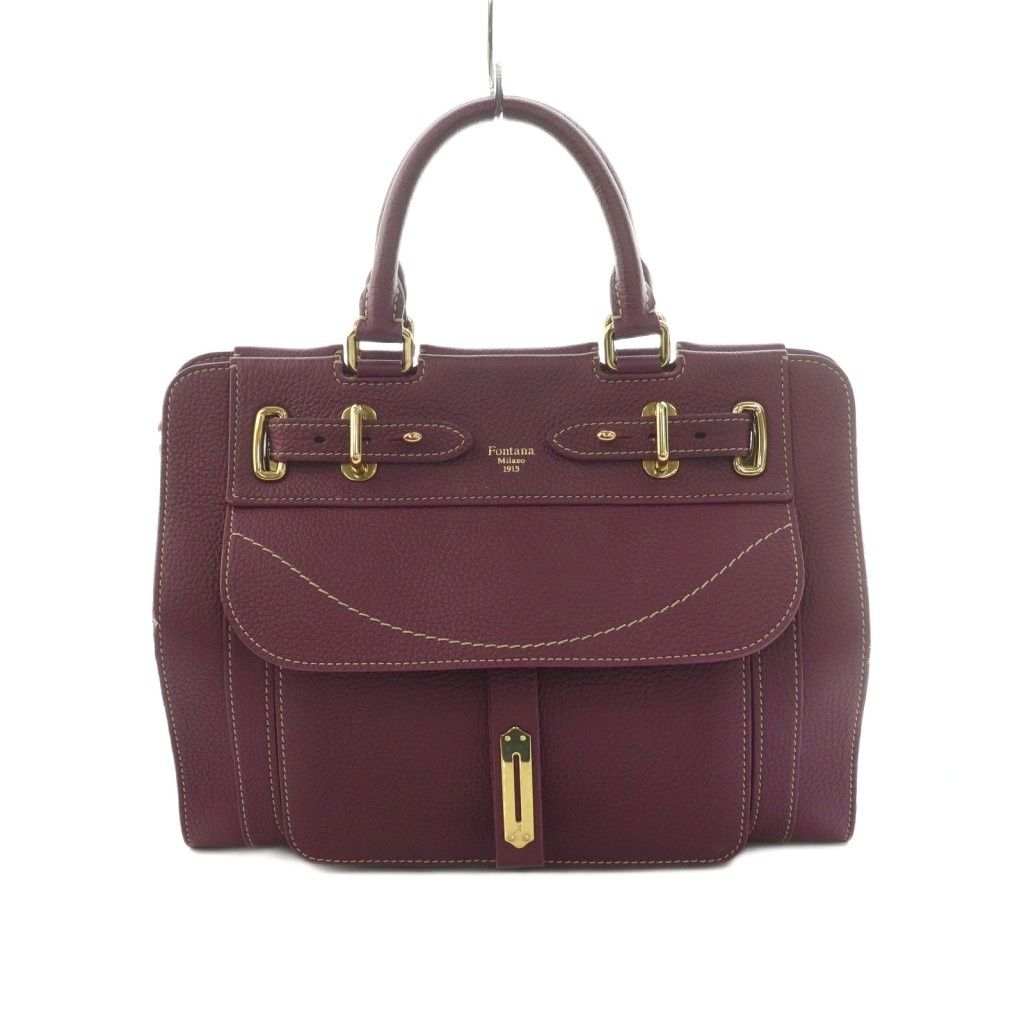 フォンタナミラノ1915 Fontana Milano 1915 ハンドバッグ レザー 紫 /MI ■OS