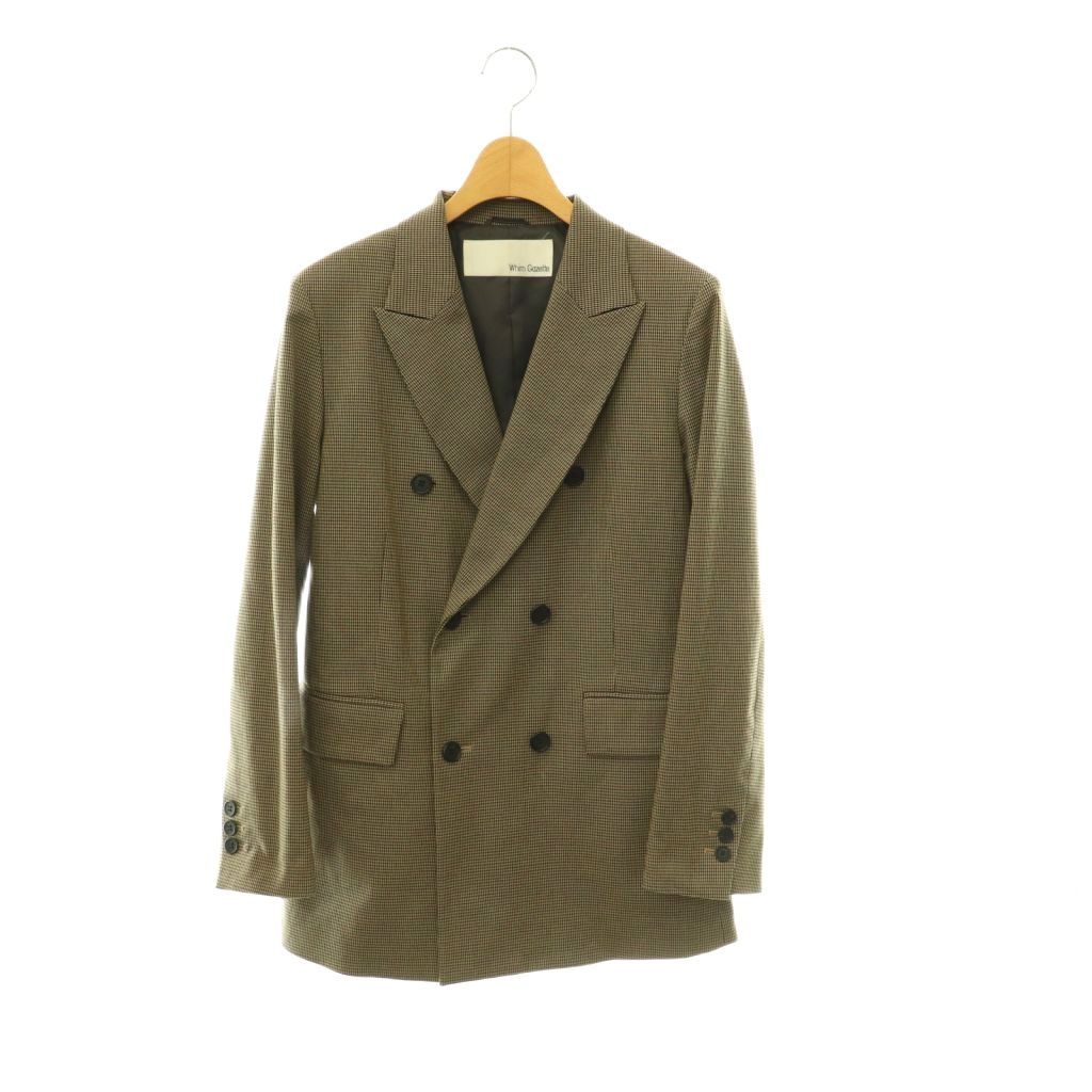 ウィムガゼット Whim Gazette 24SS TRダブルジャケット F ブラウン カーキ マルチカラー /ES ■OS ■SH
