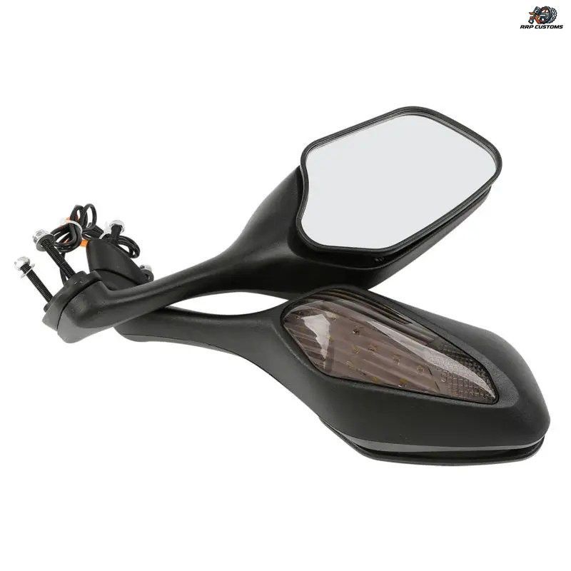 ホンダ CBR1000RR 2008-2016 用 LED ウインカー付きバックミラー
