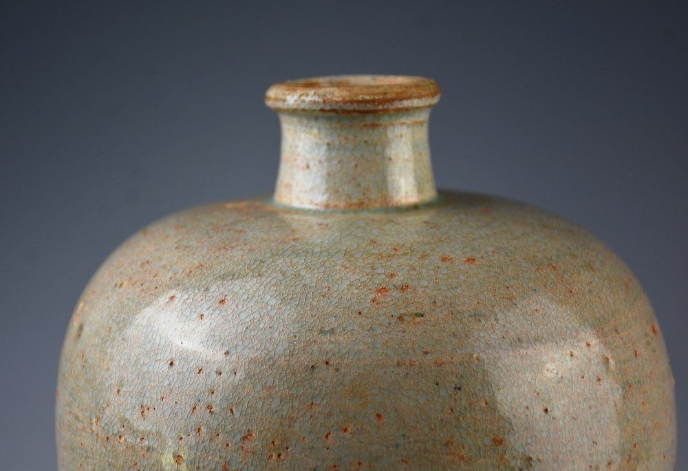 白磁 梅瓶 陶磁器 花瓶 中国朝鮮古美術宋時代磁州窯 時代物 高さ約29cm