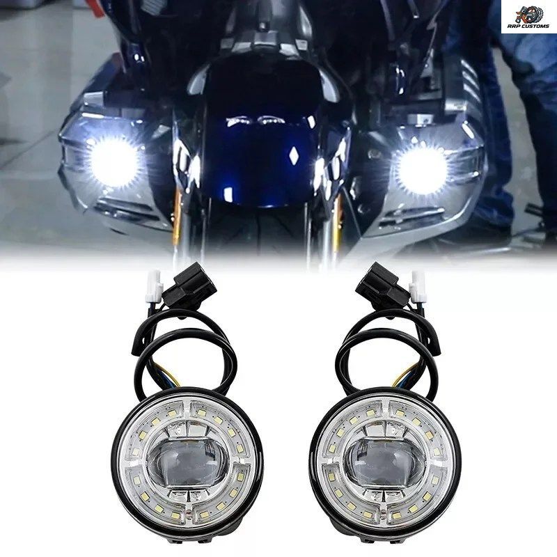 オートバイ用LEDフォグランプ クリア取り付けキット ホンダ ゴールドウイング GL1800 1800 2018-2024