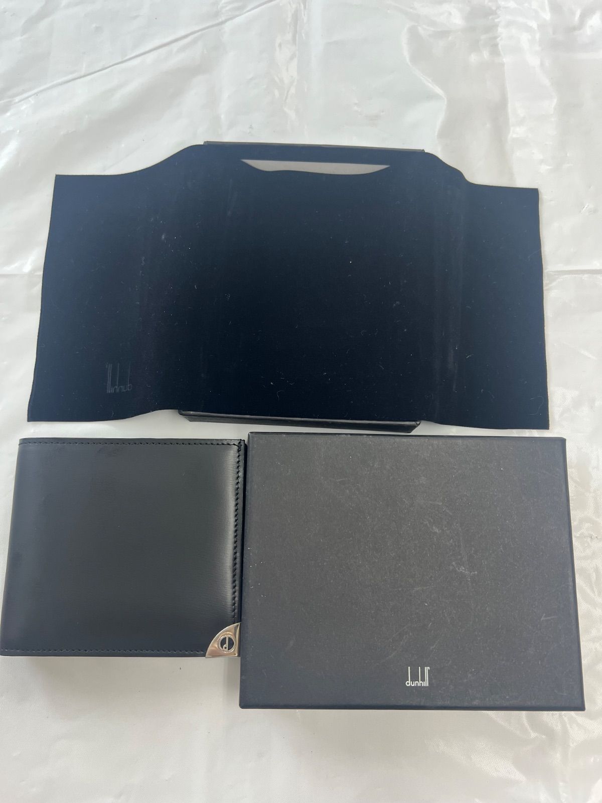 【未使用品】Dunhillダンヒル レザー　二つ折り財布