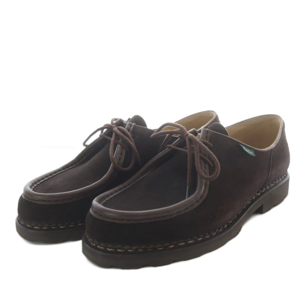 パラブーツ Paraboot MICHAEL チロリアンシューズ スエード 42 ダークブラウン /YO2 ■AD