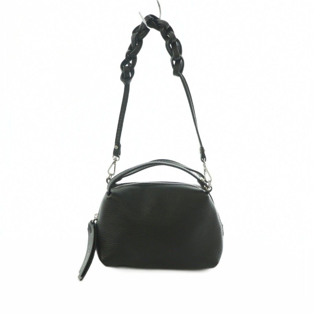 ジャンニキャリーニ GUM gianni chiarini アリファS 2WAY ショルダーバッグ ハンドバッグ レザー 黒 /MI ■OS