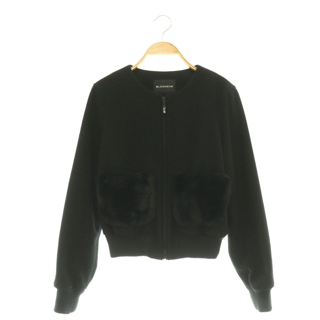美品✨BELNHEIM ブレンヘイム ジップアップジャケット ファーポケット