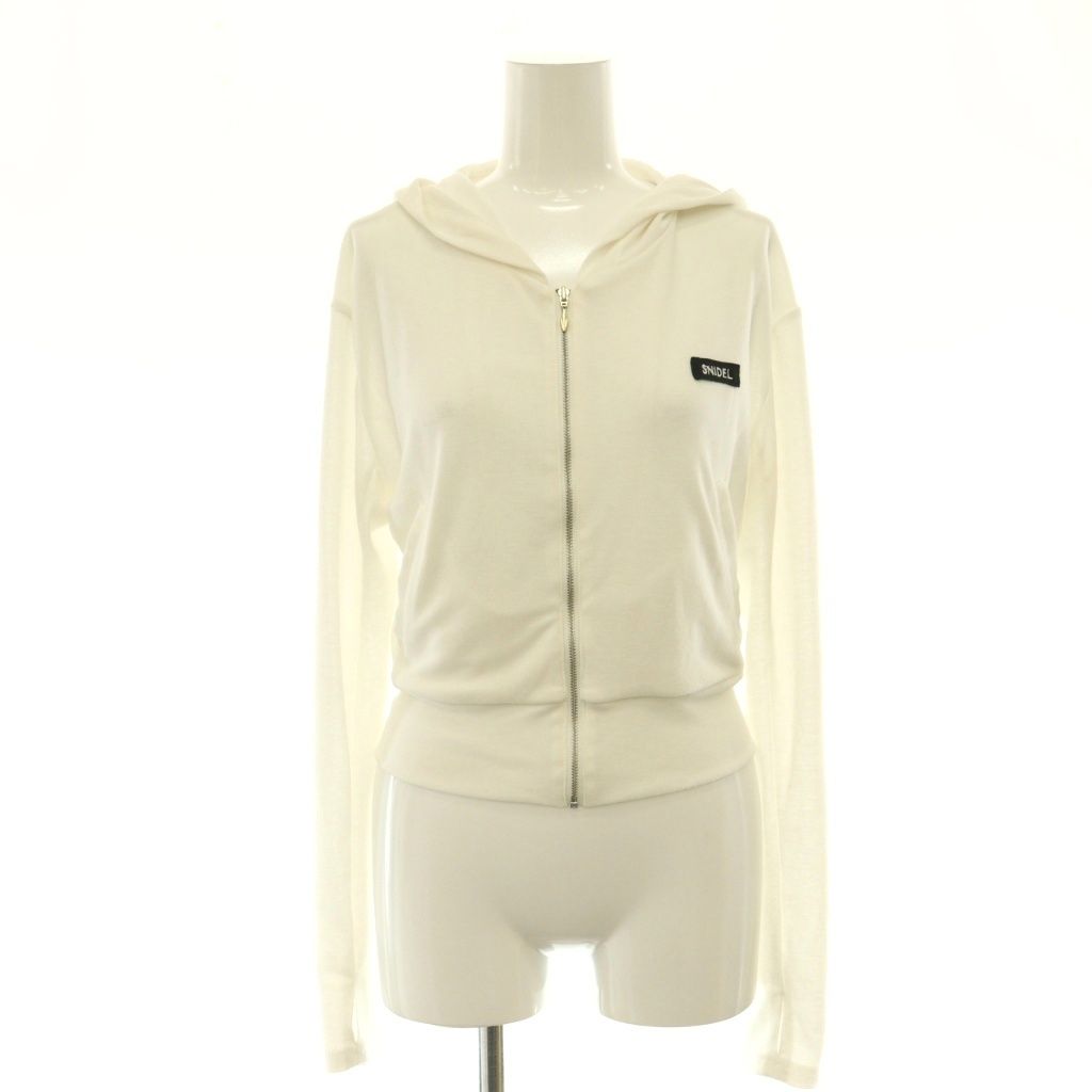 スナイデル SNIDEL 25SS UVカットパーカー ジップアップ F ホワイト /HK ■OS
