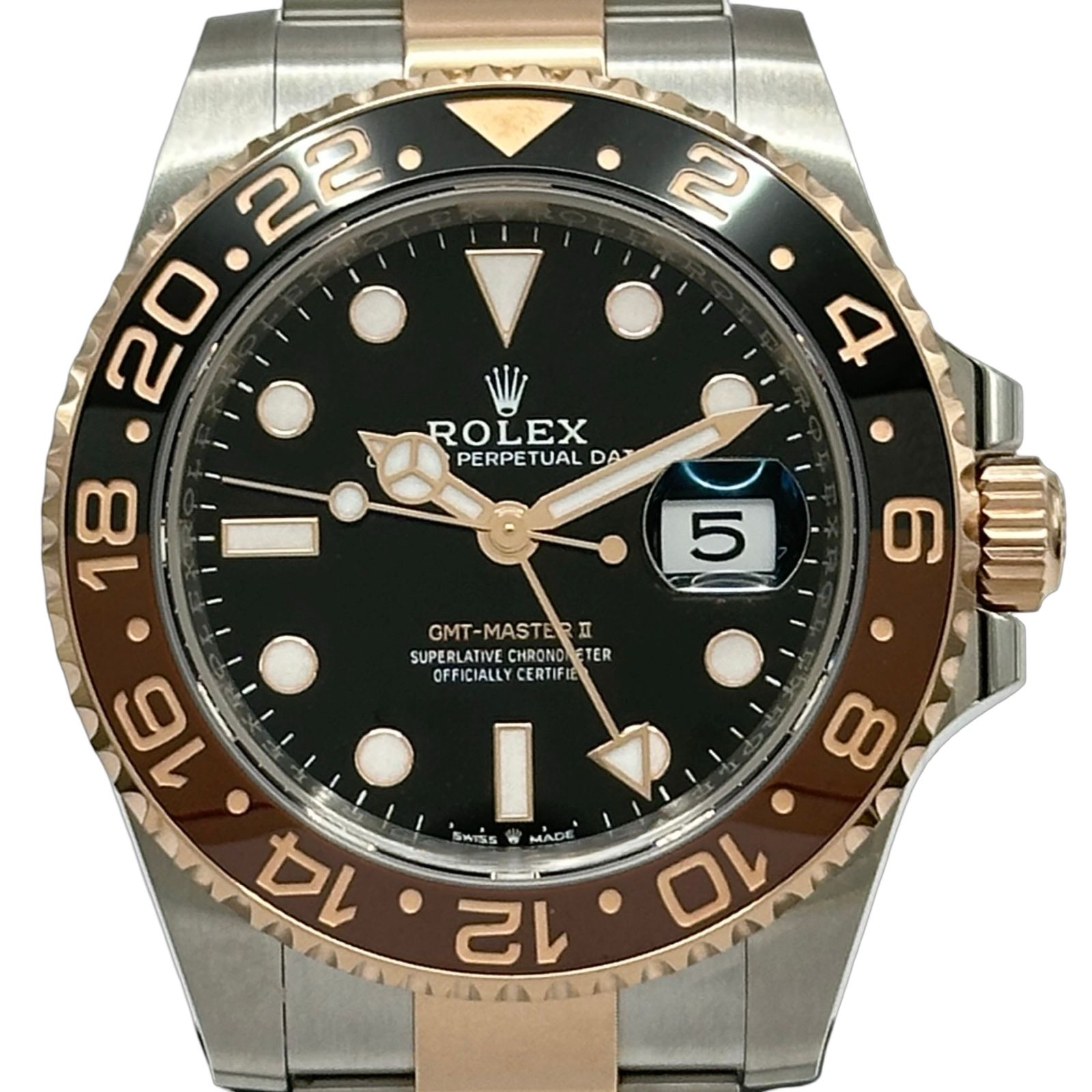 ロレックス ROLEX GMTマスター2 126711CHNR ブラック ピンクゴールド/ステンレススチール 自動巻き メンズ 腕時計