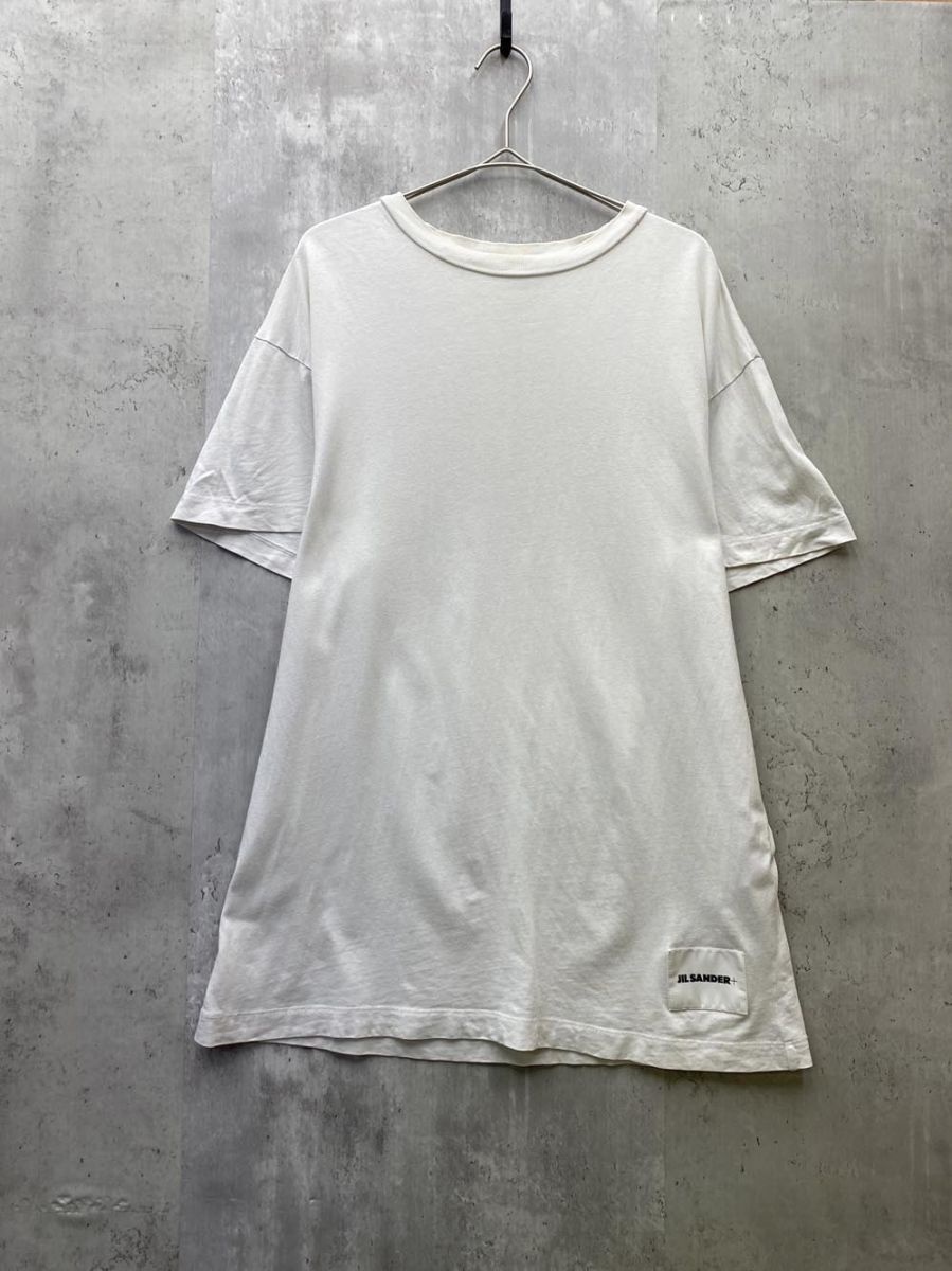 JIL SANDER ホワイト Tシャツ 100%オーガニックコットン JIL SANDER ジルサンダー 無地 オーガニックコットン100％ Tシャツ