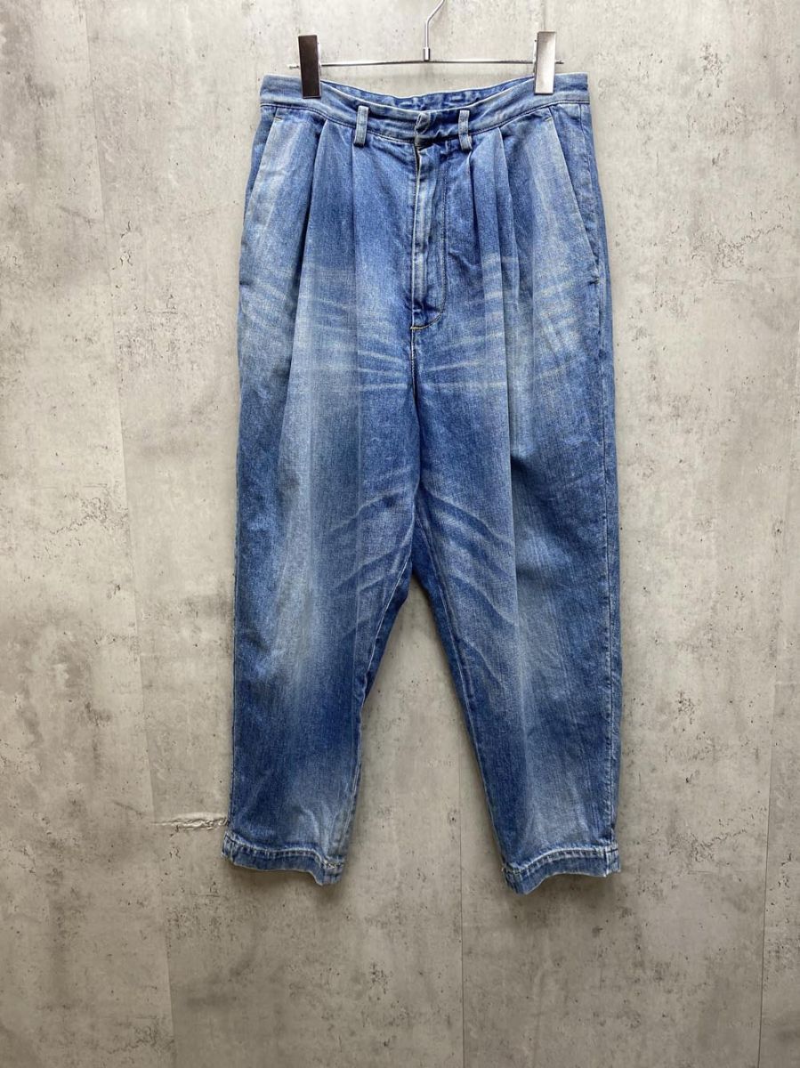 Dulcamara ドゥルカマラ ワイド デニムパンツ シンプル カジュアル デイリー使い size不明/ブルー ■■◎レディース