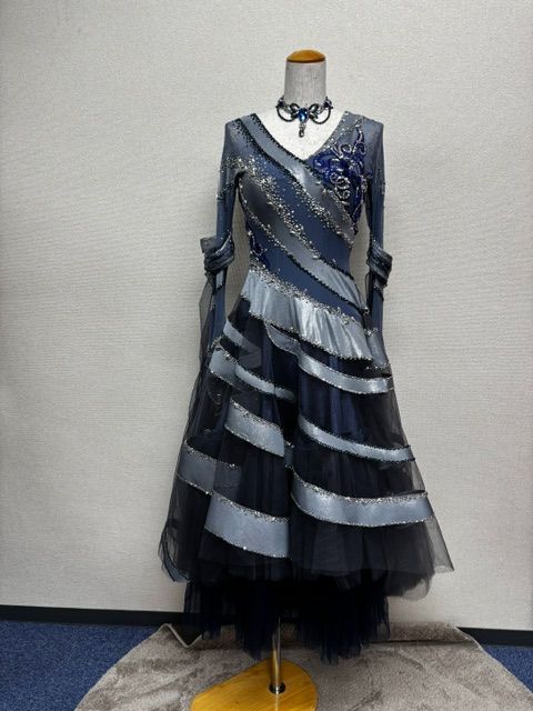 No.6オーキッド　　　社交ダンスドレス日本製