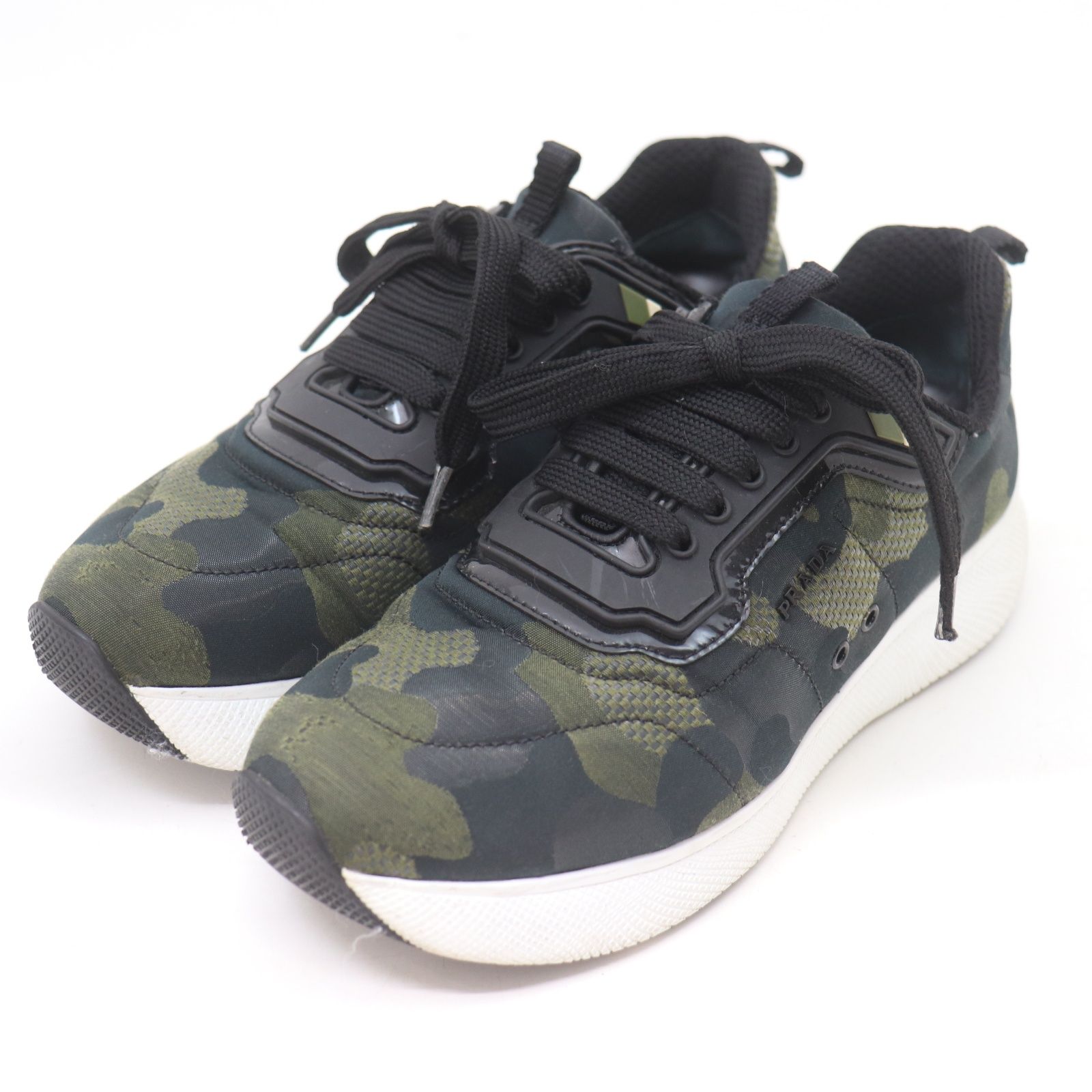 PRADA スニーカー 迷彩 ブラック サイズ38 ITHDDMXYTLHI PRADA SPORT プラダスポーツ スニーカー ナイロン
