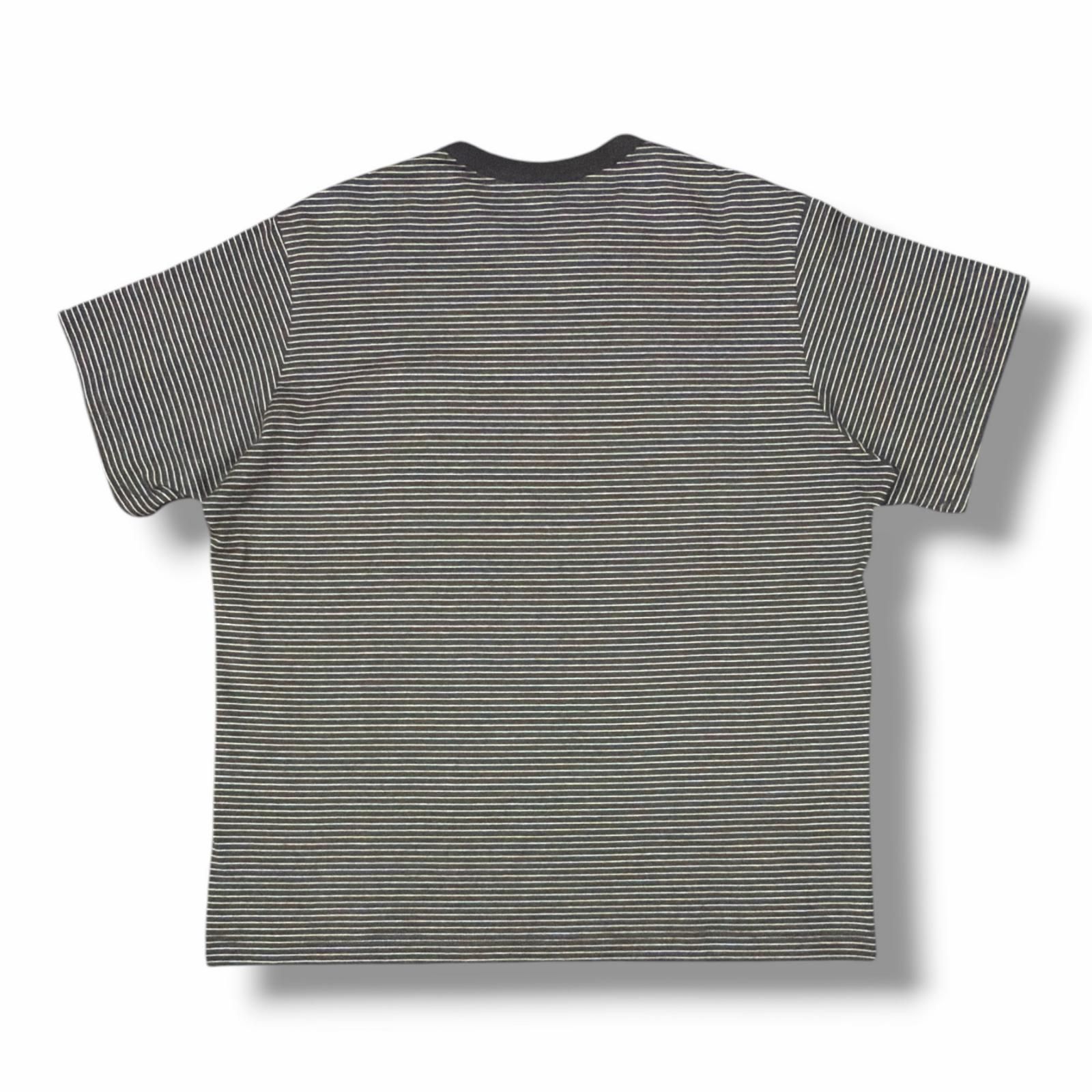 悠*風様 参考上代28600円 未使用 KHOKI 26ss-t-08 ブラック 参考上代28600円 未使用 KHOKI 26SS Hand-Embroidered Stripe T-Shirt