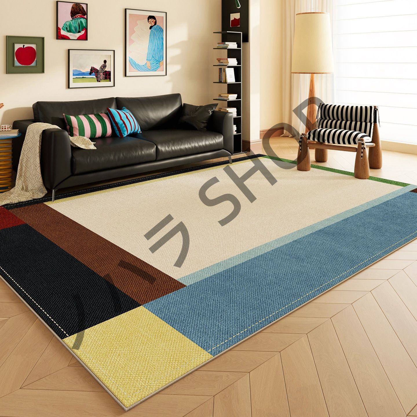 200*300cm/多機能使用/カーペット/滑り止め付き /ラグ マット /ベッドルーム リビングルーム 寝室の部屋 /マット/カーペット/ #E158