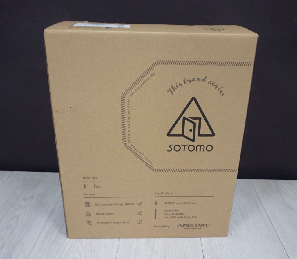 【未使用品】SOTOMO ソーラーパワーファン　APF-560
