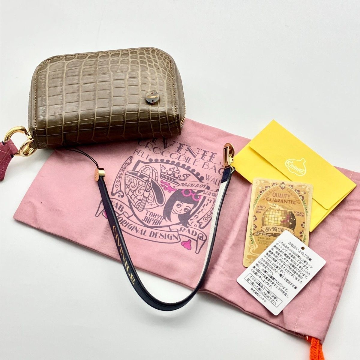 未使用】 チビナイル CIVINILE クロコダイル ミニ財布 コインケース 
