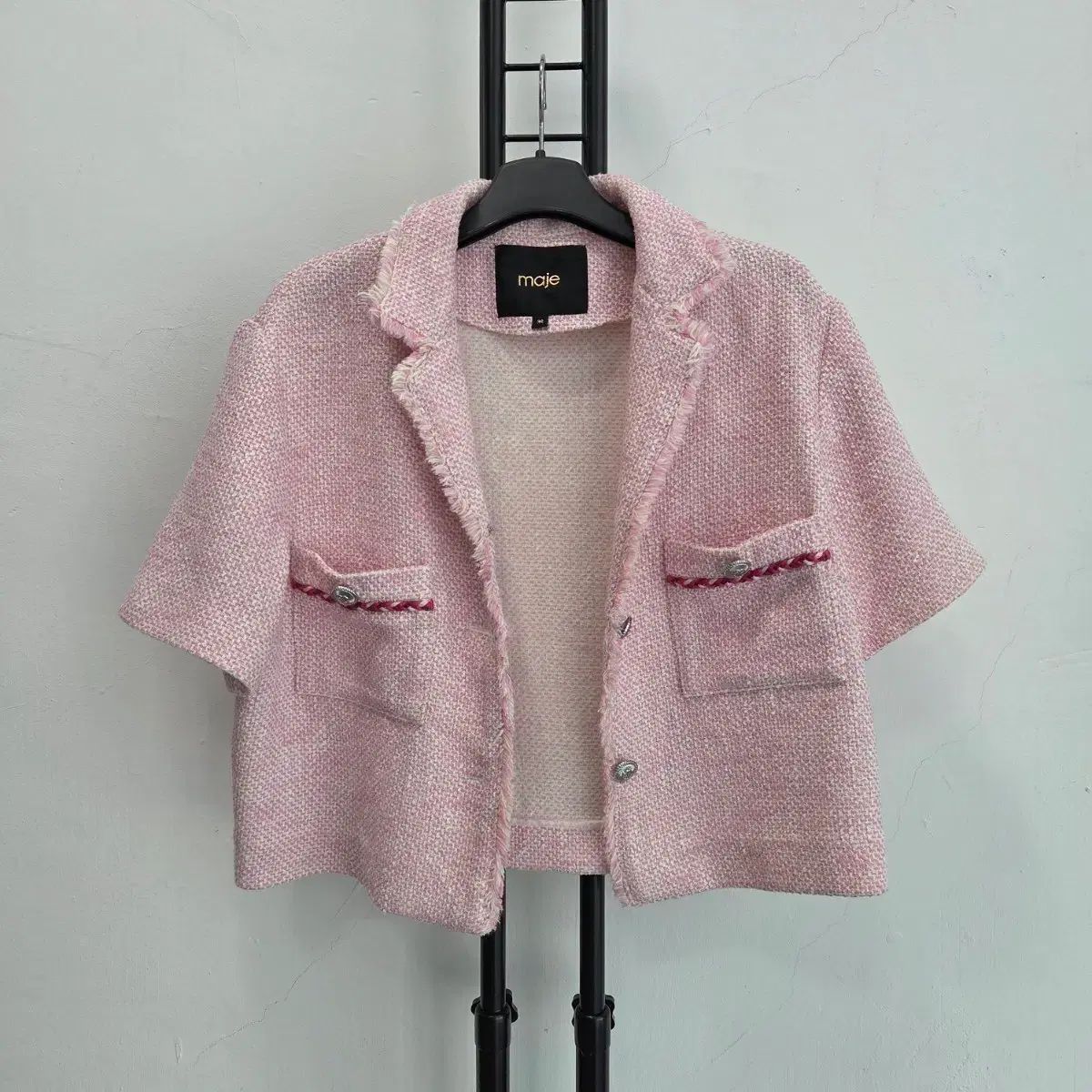 正規品 マージュ MAJE ツイード ジャケット ピンク