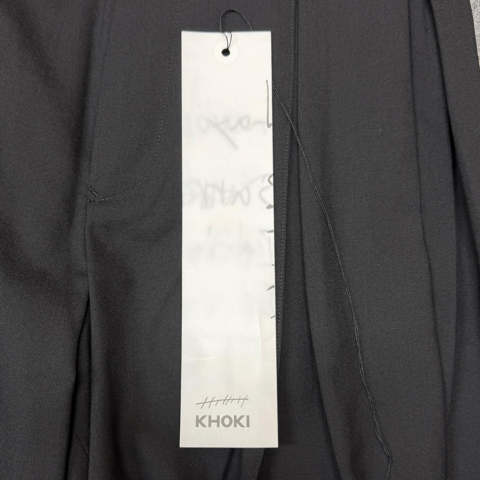 参考上代52800円 未使用 KHOKI 26SS Pleated Dress Pants プリーツ 