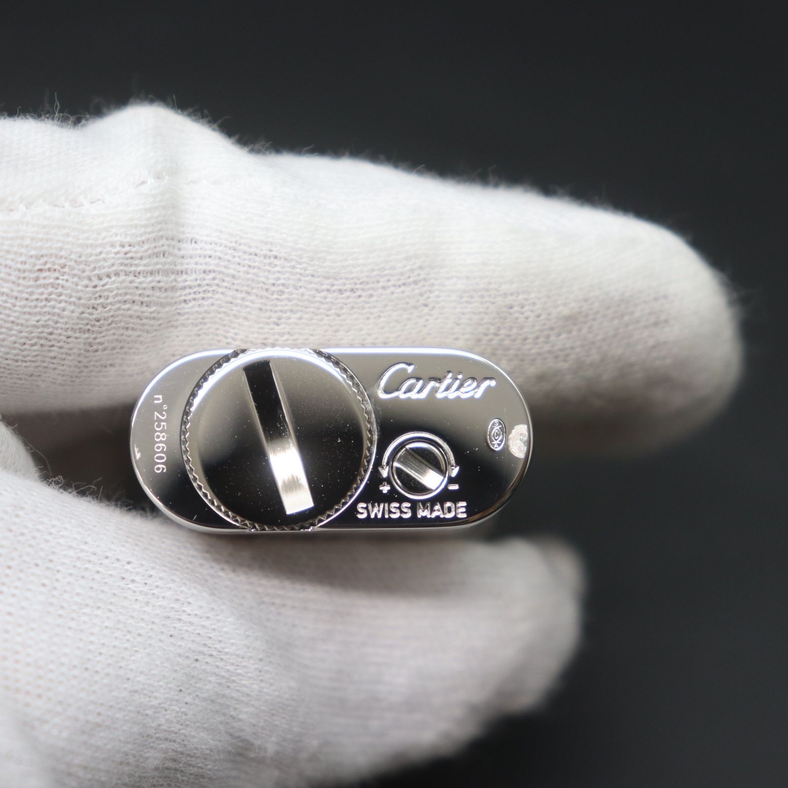 ITO9R52BZZTQ Cartier カルティエ ゴドロン ライター 石なし