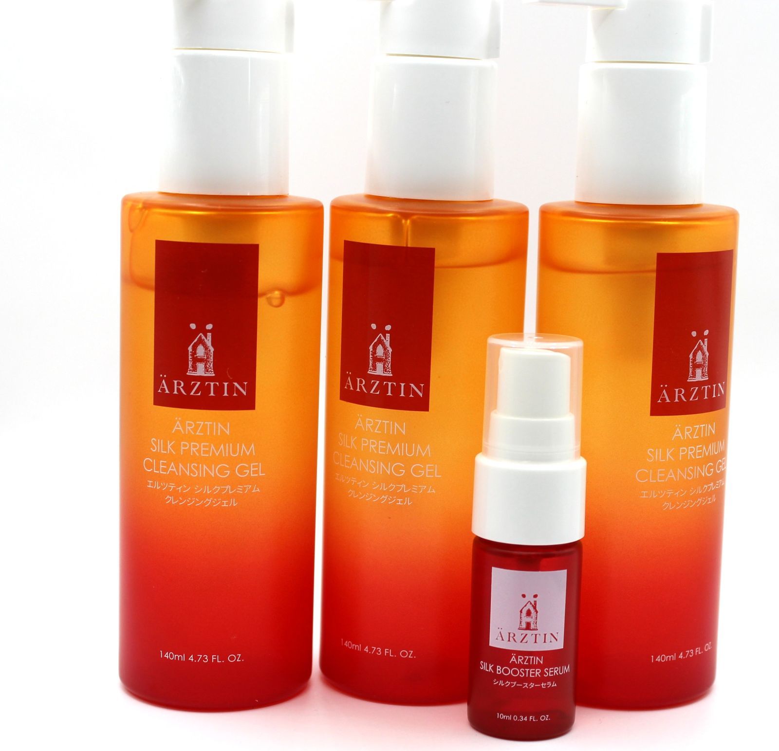 【エルツティン シルクブースターセラム内容量10ml<未使用>×1本 シルクプレミアムクレンジングジェル内容量140ml中約9割程残っています×1箱+<未使用>×2箱 4個セット】 【エルツティン シルクブースターセラム内容量10ml<未使用>×1本 シルクプレミアムクレンジングジェル内容量140ml中約9割程残っています×1箱+<未使用>×2箱 4個セット】