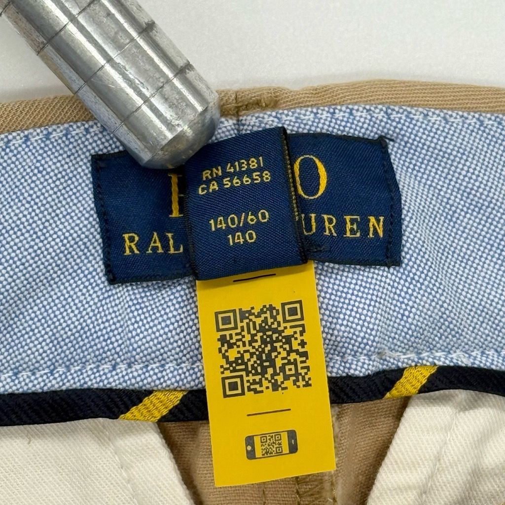 POLO RALPH LAUREN ポニー刺繍 ストレッチ チノパンツ ベージュ キッズ 