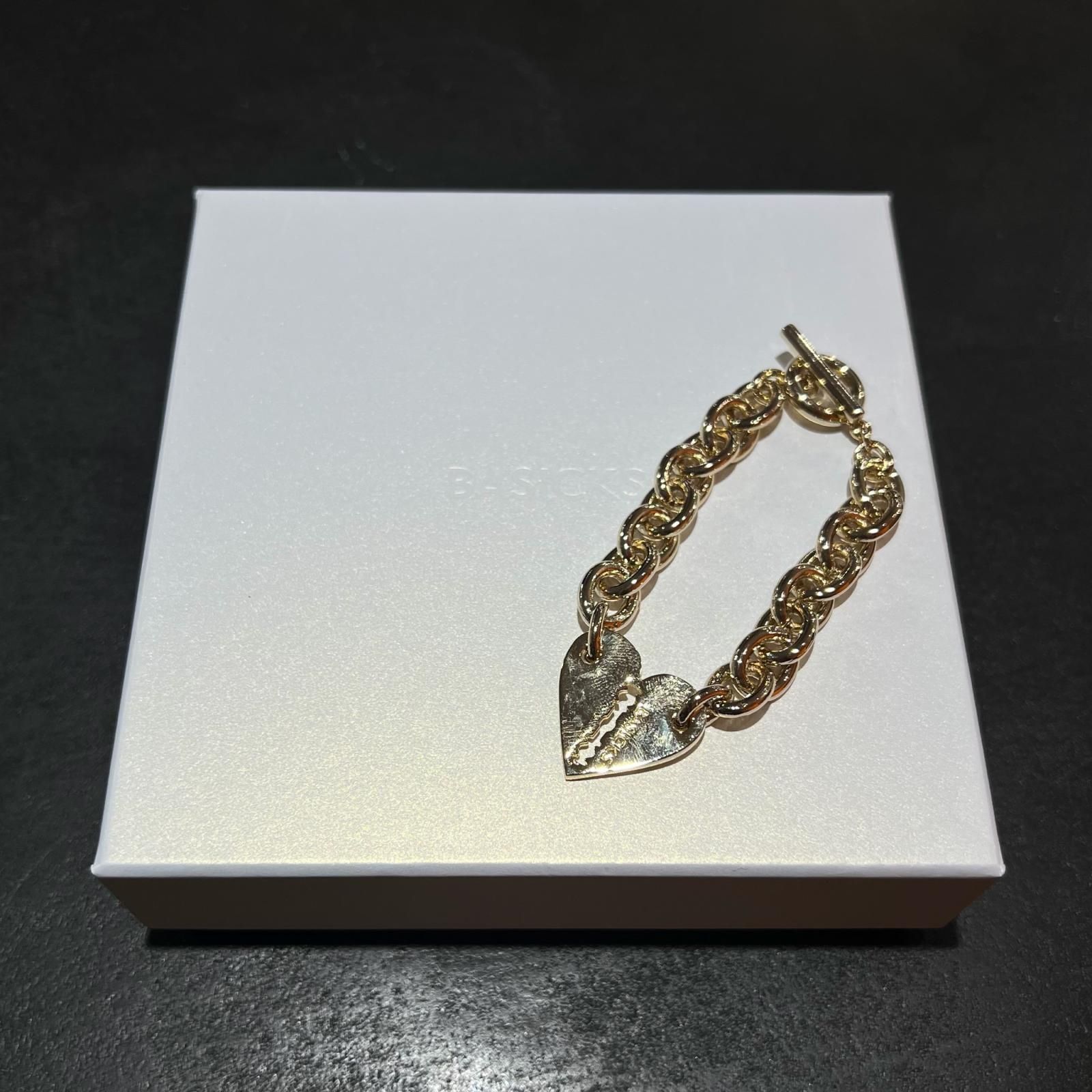 BASICKS Heart Shaped Bracelet ハートブレスレット ブレスレット ベイシックス S3.5-1104 ゴールド M (4645M)
