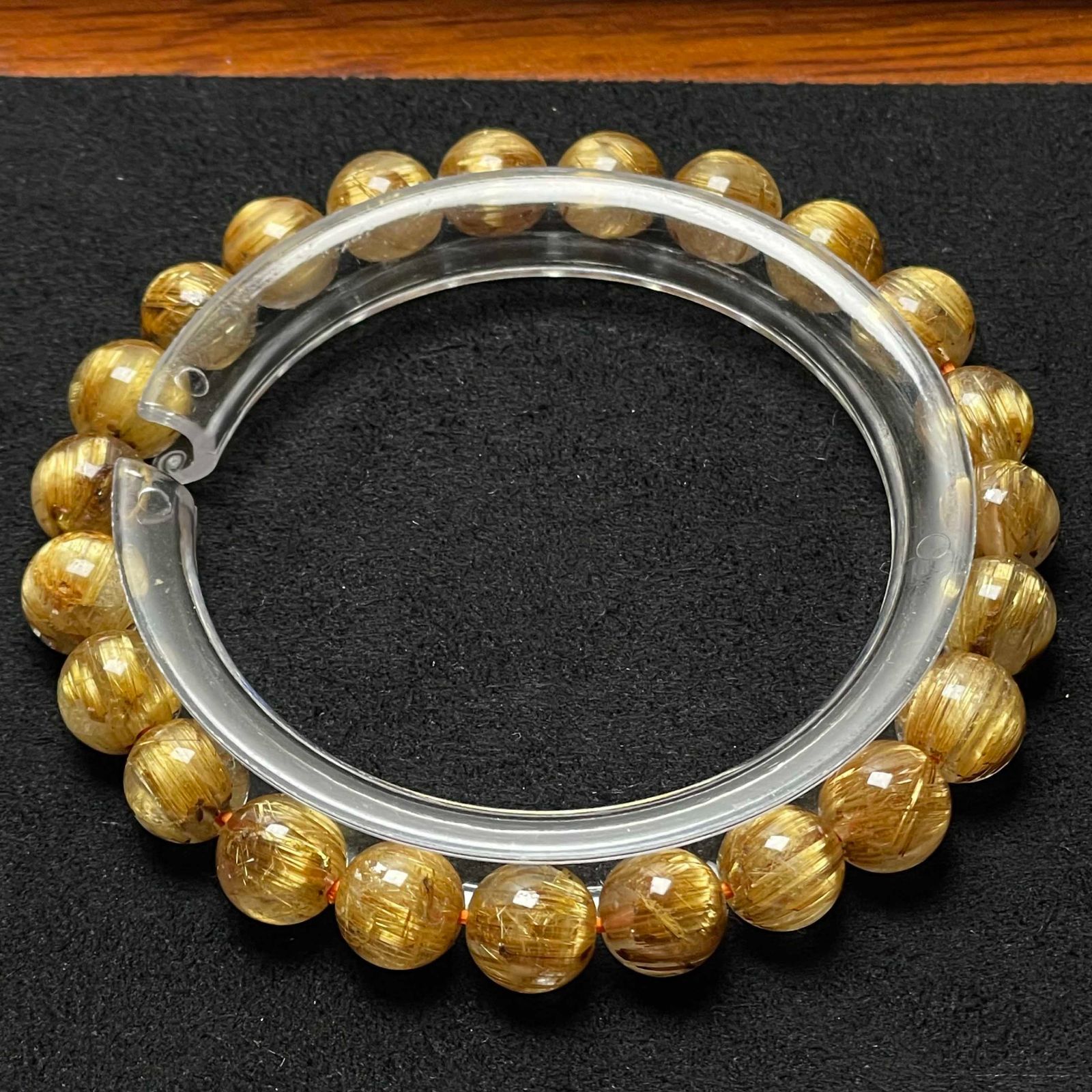 極上美品☆【130A極!極満針ルチルクォーツ】☆ブレスレット 天然石 7.7