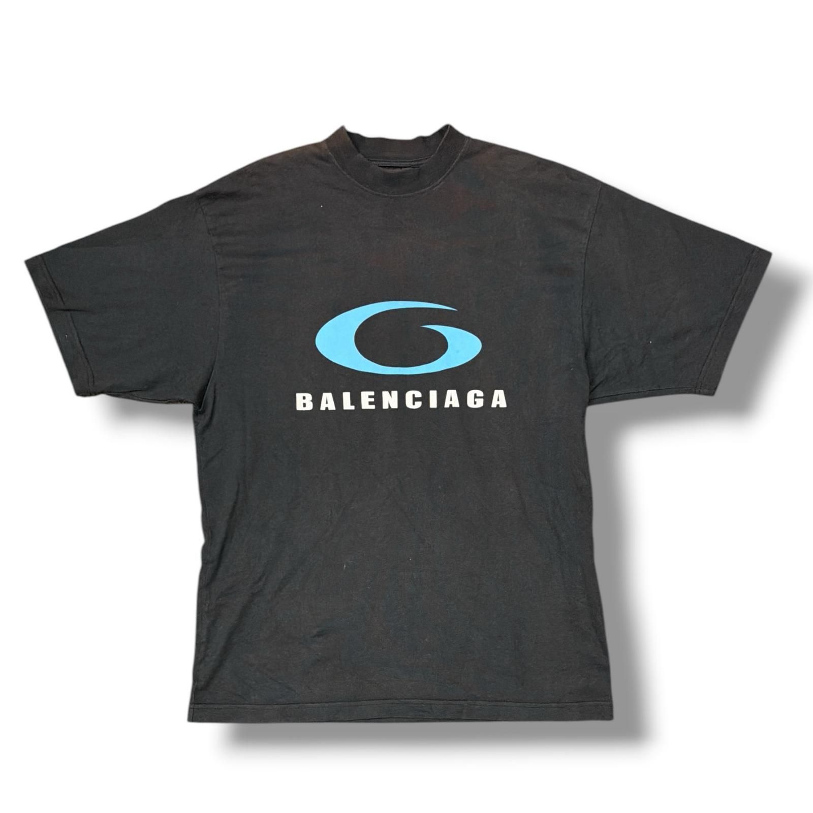 国内正規 BALENCIAGA 24SS Loop Sports Icon ループスポーツアイコンTシャツ 半袖 バレンシアガ 764235 TRVC2 ブラック XXS （10281M）