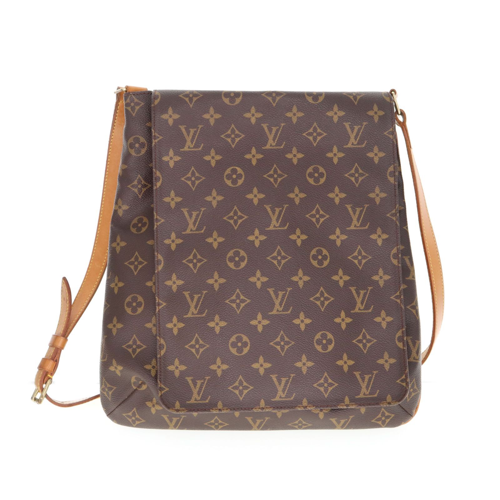 【中古】LOUIS VUITTON ルイ・ヴィトン M51256 ミュゼット モノグラムキャンバス ショルダーバッグ レディース メンズ バッグ ブラウン ブランド